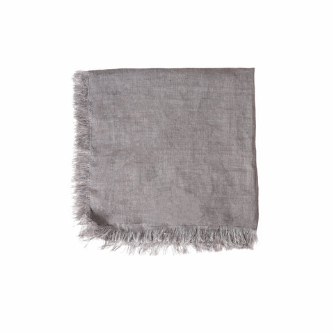 Nyla Fringed Napkin Grey S/4