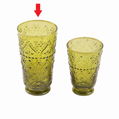 Nora drinking glass green L