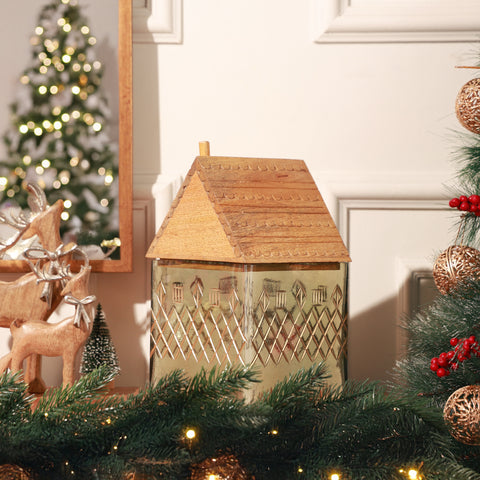 Tinsel house jar S
