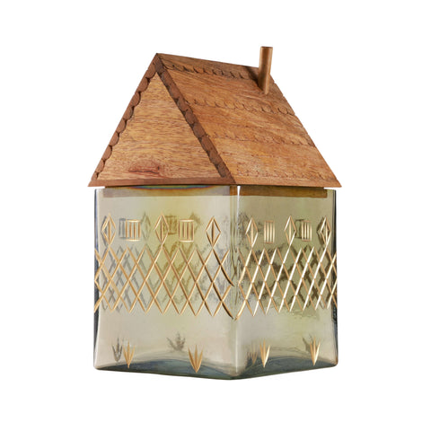 Tinsel house jar L