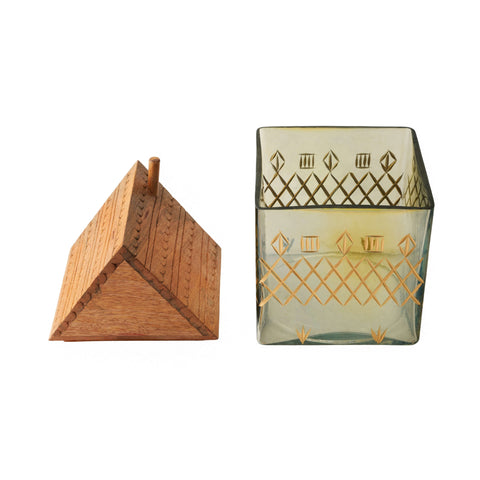 Tinsel house jar L
