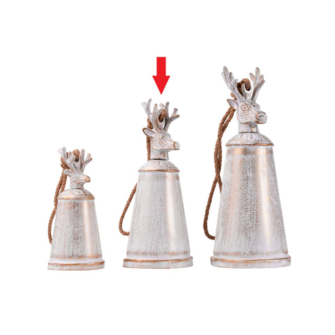 Blitzen reindeer bell white M