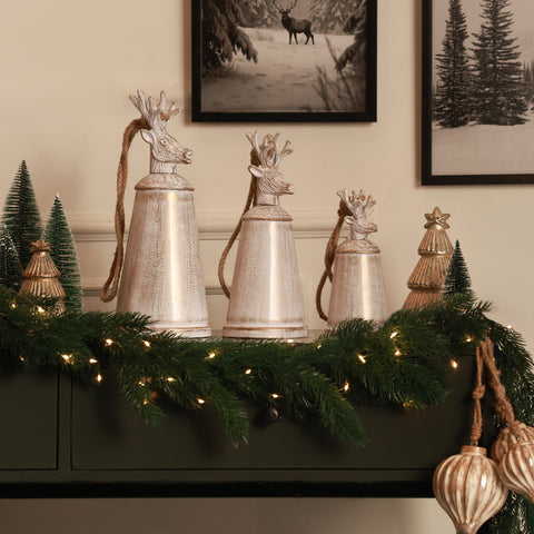 Blitzen reindeer bell white M