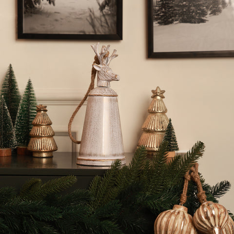 Blitzen reindeer bell white M