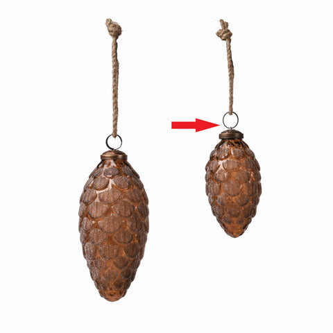 Juno pine ornament brown S