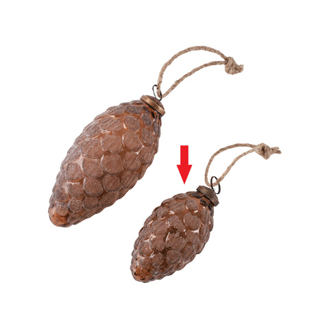 Juno pine ornament brown S