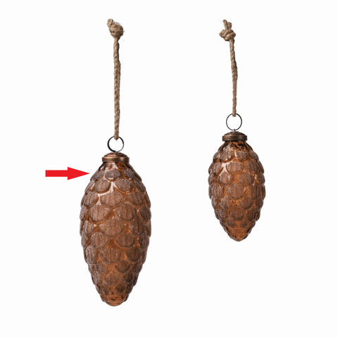 Juno pine ornament brown L