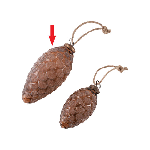 Juno pine ornament brown L