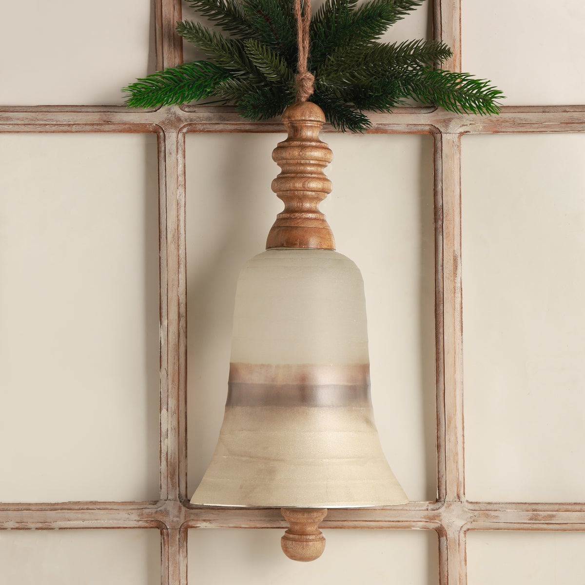 Mist glass bell L