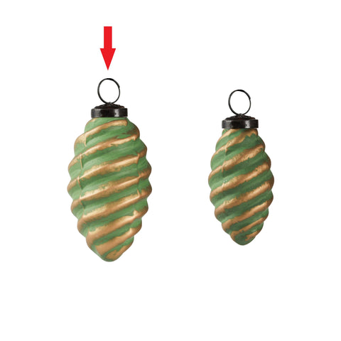 Terra pine ornament green L
