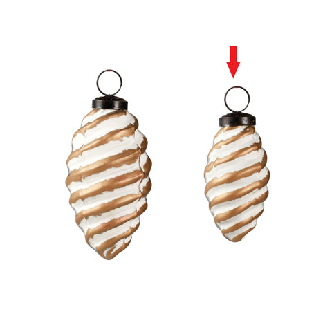 Terra pine ornament white S