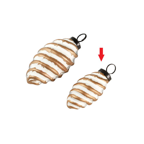 Terra pine ornament white S