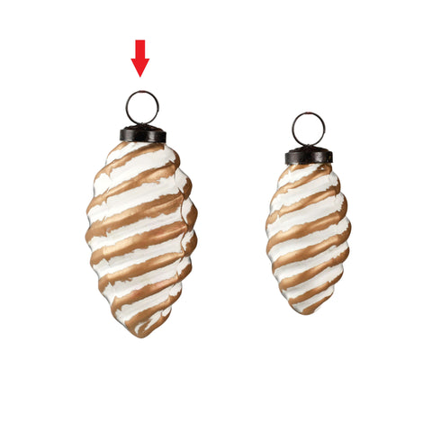 Terra pine ornament white L