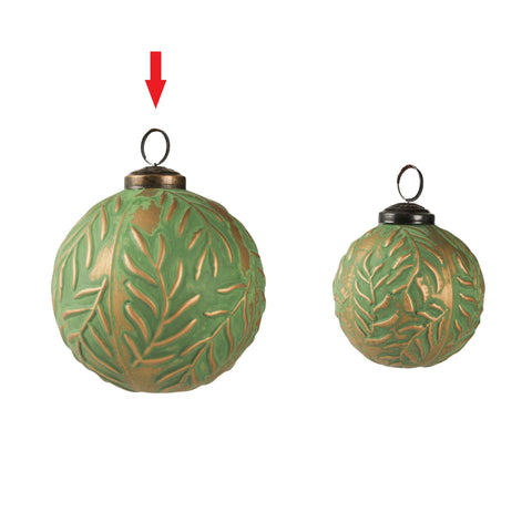 Terra ball ornament green L