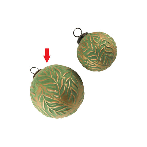 Terra ball ornament green L