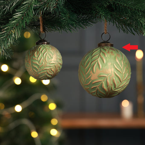 Terra ball ornament green L