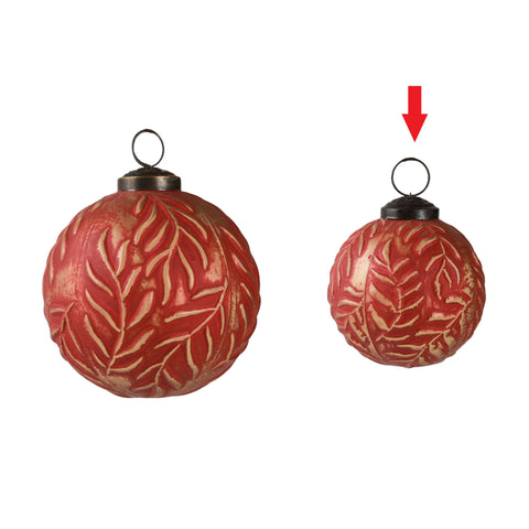 Terra ball ornament red S