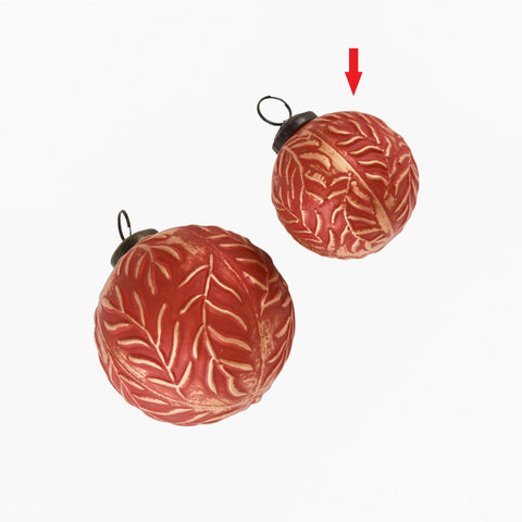 Terra ball ornament red S