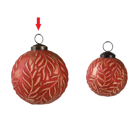 Terra ball ornament red L