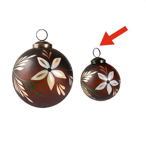 Terra ball ornament brown S