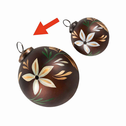 Terra ball ornament brown L