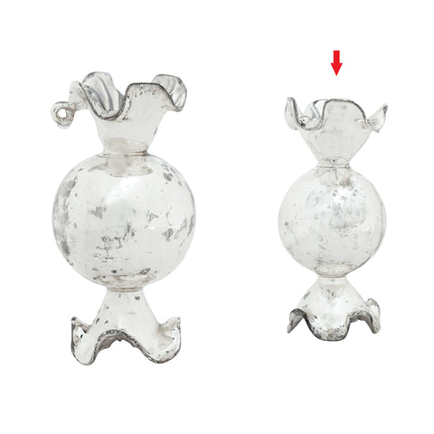 Starra round candy ornament silver S