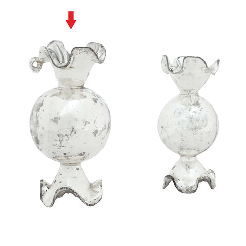 Starra round candy ornament silver L