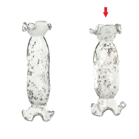 Starra long candy ornament silver S