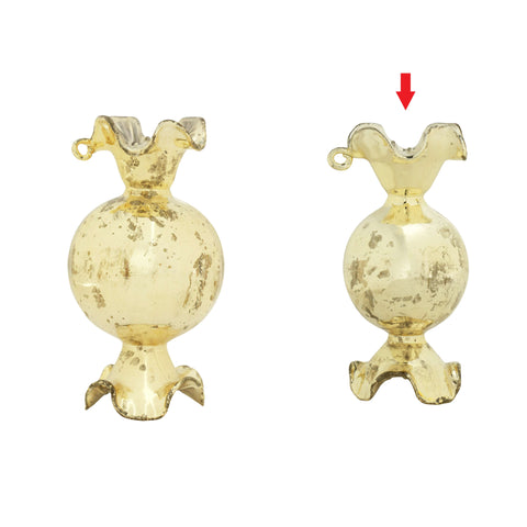 Starra round candy ornament gold S