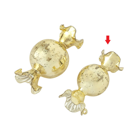 Starra round candy ornament gold S
