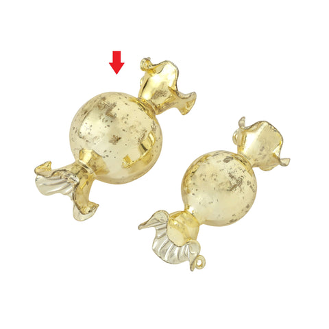 Starra round candy ornament gold L