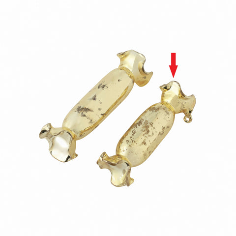 Starra long candy ornament gold S