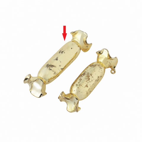 Starra long candy ornament gold L