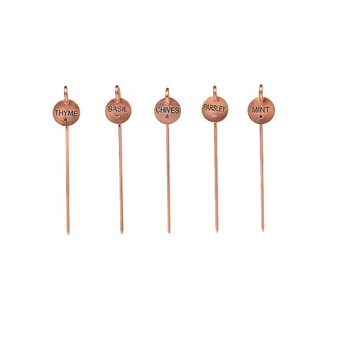 Sage Herb markers Rose gold