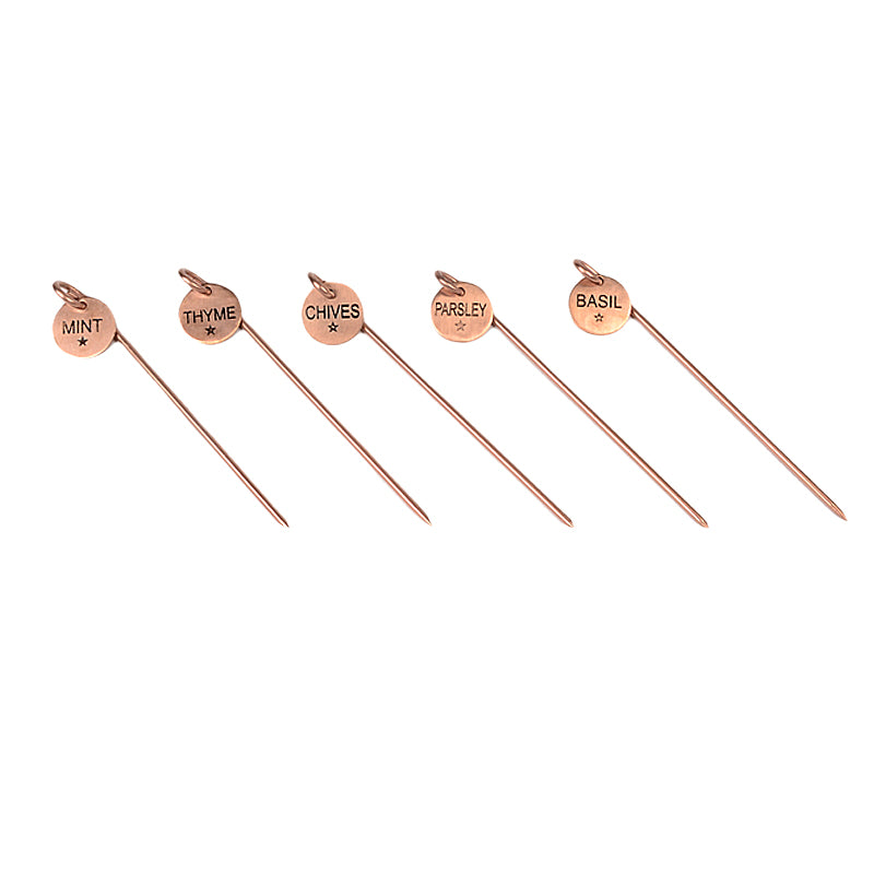 Sage Herb markers Rose gold
