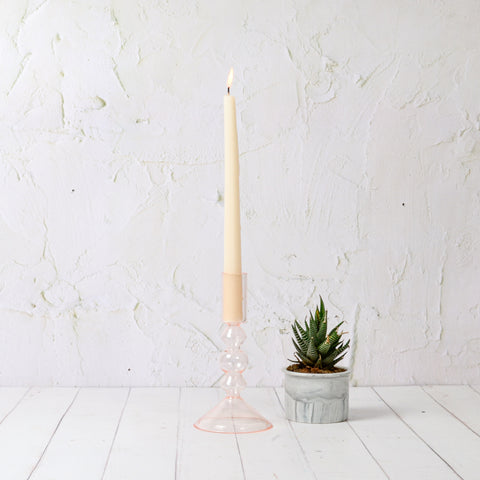 Wisteria Candleholder Pink S
