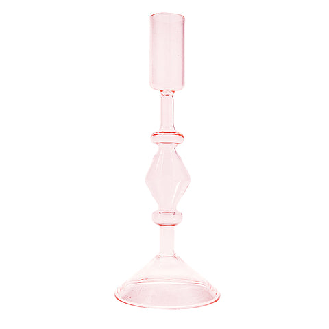 Wisteria Candleholder Pink L