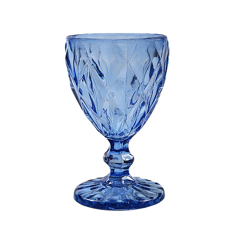 Peony Wine glass Blue