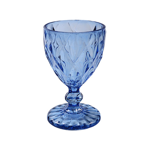 Peony Wine glass Blue