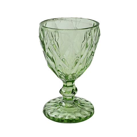 Peony Wine glass Green