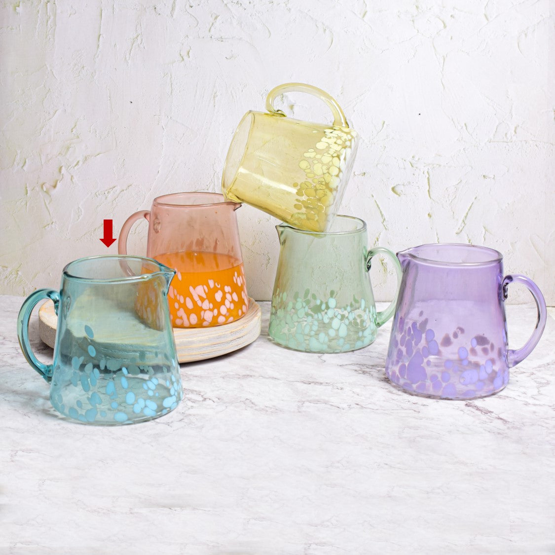 Hazel jug blue