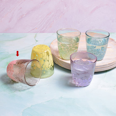 Hazel drinking glass pink