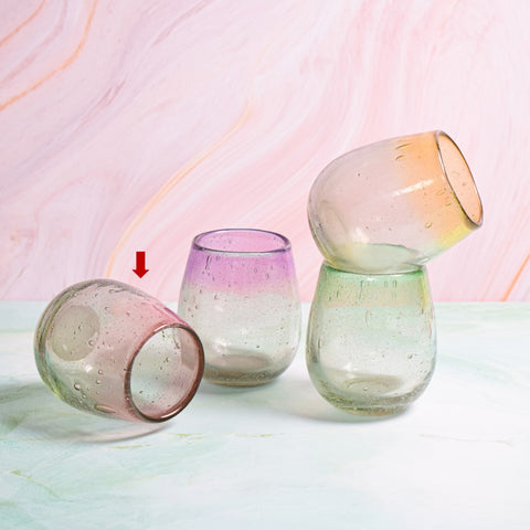 Rosa drinking glass pink