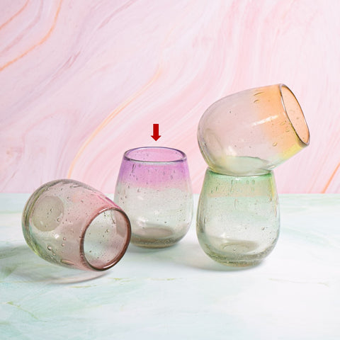 Rosa drinking glass violet