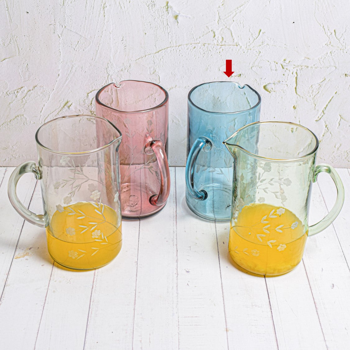 Flora jug blue