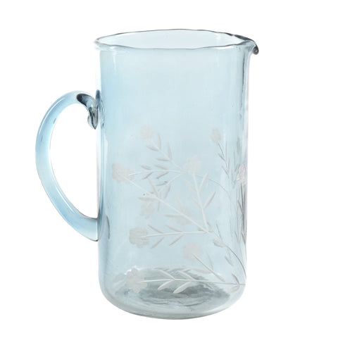Flora jug blue