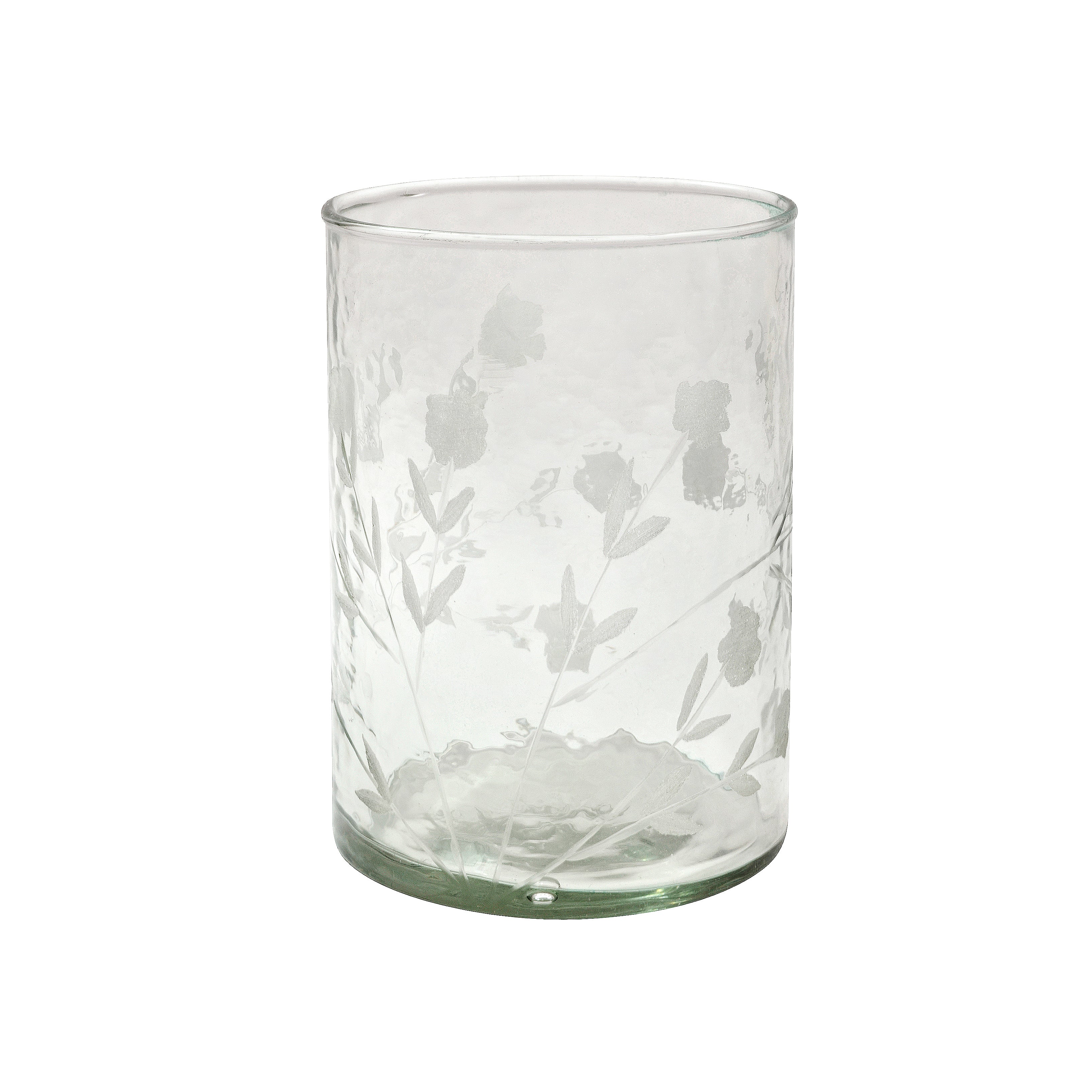 Flora drinking glass  clear S