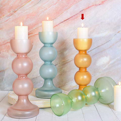 Hazel candleholder yellow