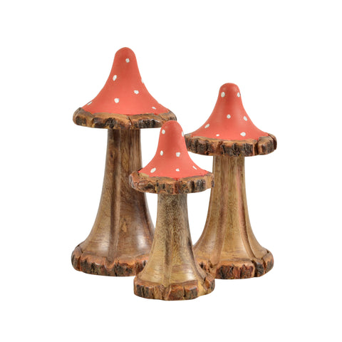 Alora wooden mushroom orange M