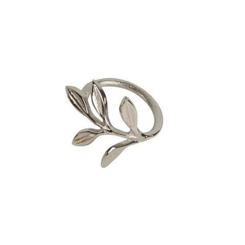 Myra twig napking ring s/4 silver